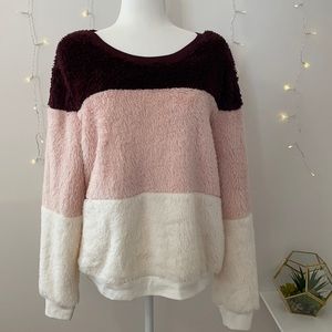 CATO Purple, Pink, and White Sweatshirt-Size M